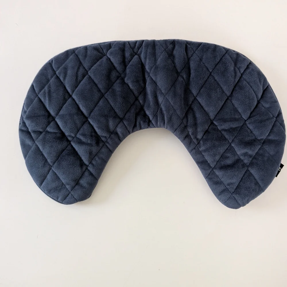 IKEA Dark Blue Quilted Inflatable Travel Pillow